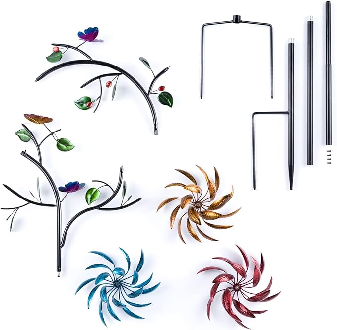 🔥Last Day 70% OFF -Beautiful Summer Multi Colored Flowers Wind Spinner