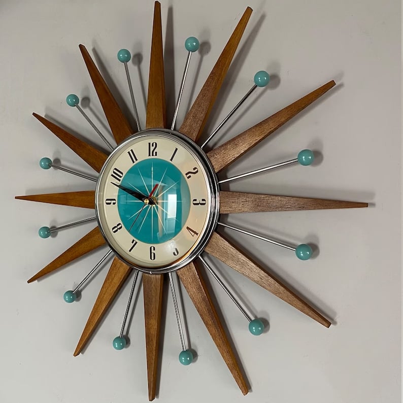 Starburst Sunburst Clock