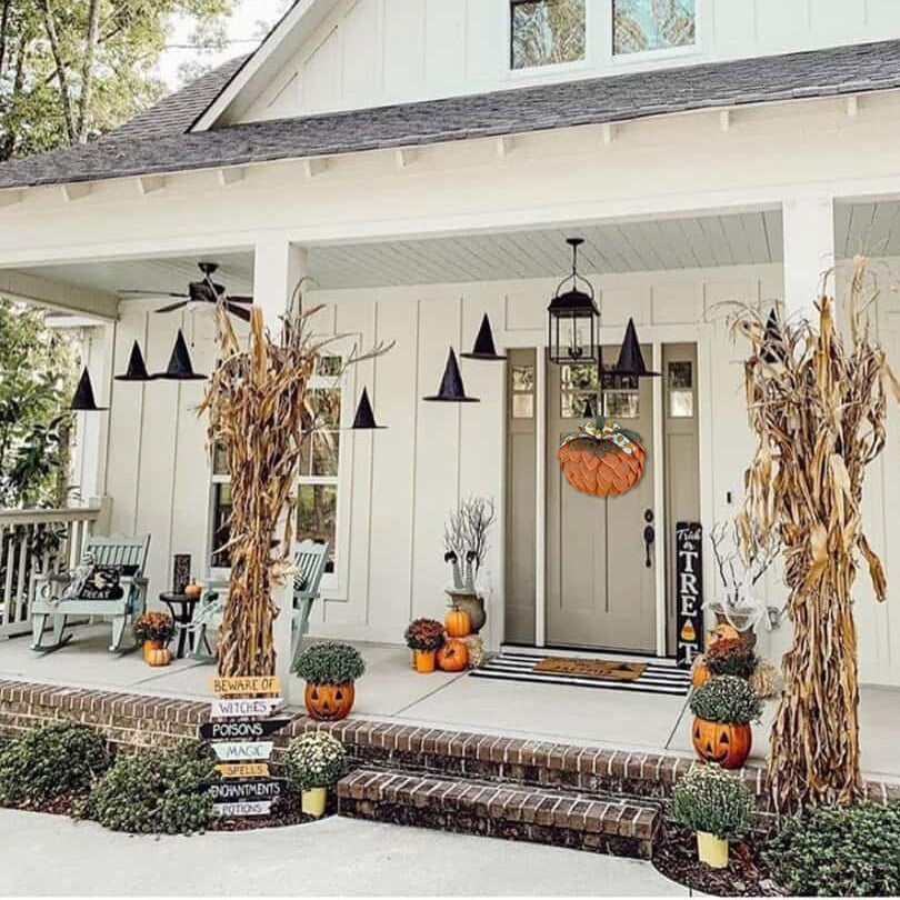 🔥60% OFF 🍁 Farmhouse Pumpkin Wreath For Front Door