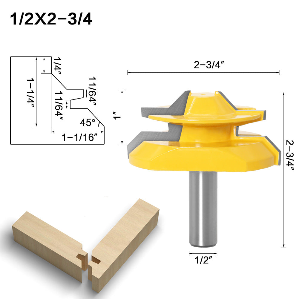 💥Specials this week - 45-degree Lock Miter Router Bit - 1/2" Shank