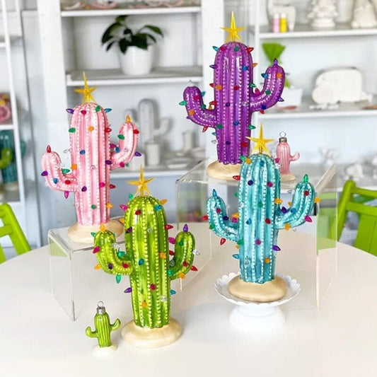 🔥Last Day Promotion 49% OFF - Handmade Vintage Luminous Cactus✨