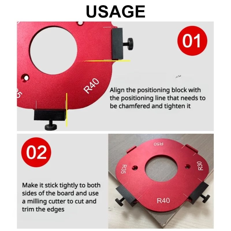 4 In 1 Arc Angle Positioning Template