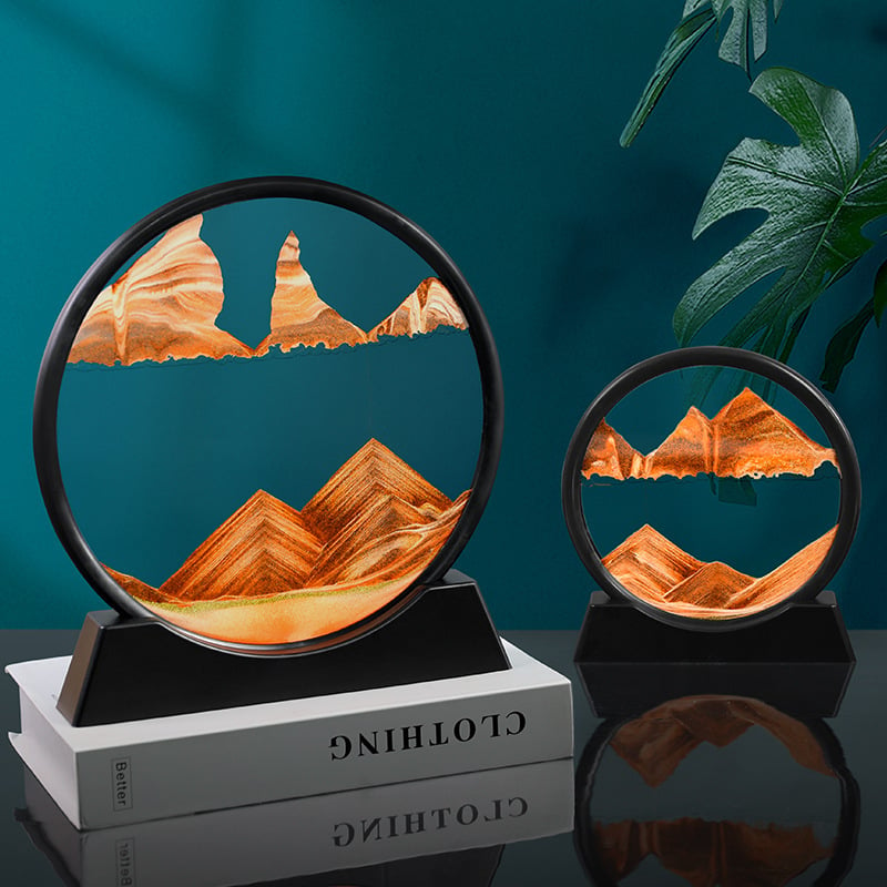 Perfect gift-3D hourglass deep sea sand scene (let your mind empty and calm down)