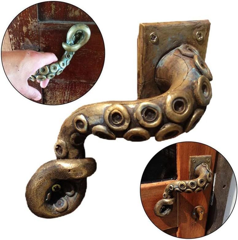 Antique octopus door knob