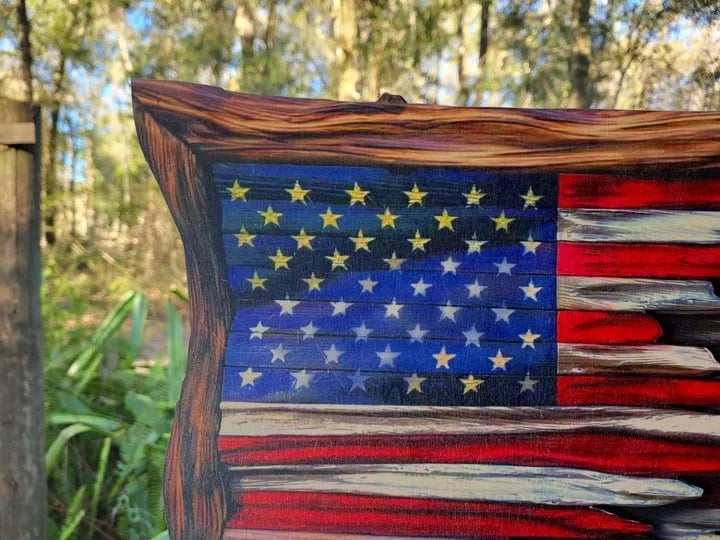 🔥Flash Sale - 53% OFF🔥 -Wooden American Flag🔥BUY 2 FREE SHIPPING🔥