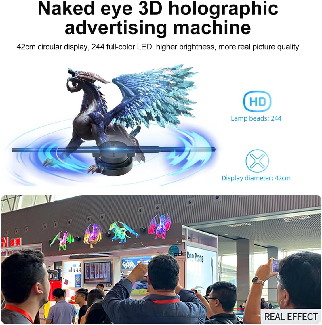 🔥Hot sale 🔥3D Hologram LED Fan Projector