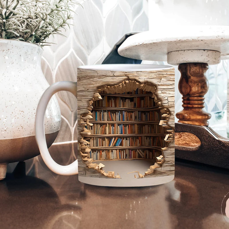 3D bookshelf cup