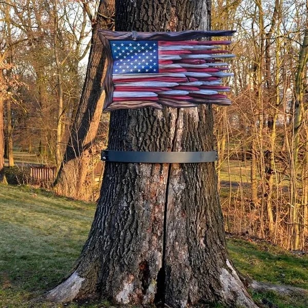 🔥Flash Sale - 53% OFF🔥 -Wooden American Flag🔥BUY 2 FREE SHIPPING🔥