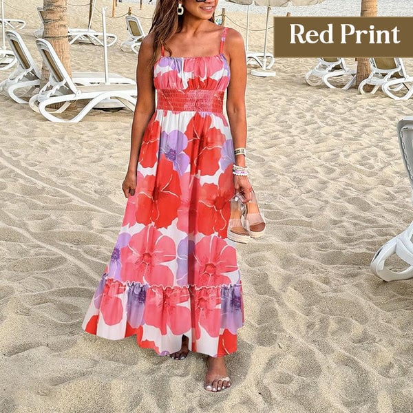 Floral Cami Maxi Dress With Pockets