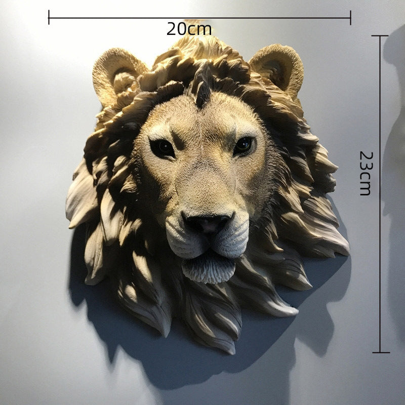 Simulation animal head wall hanging decoration