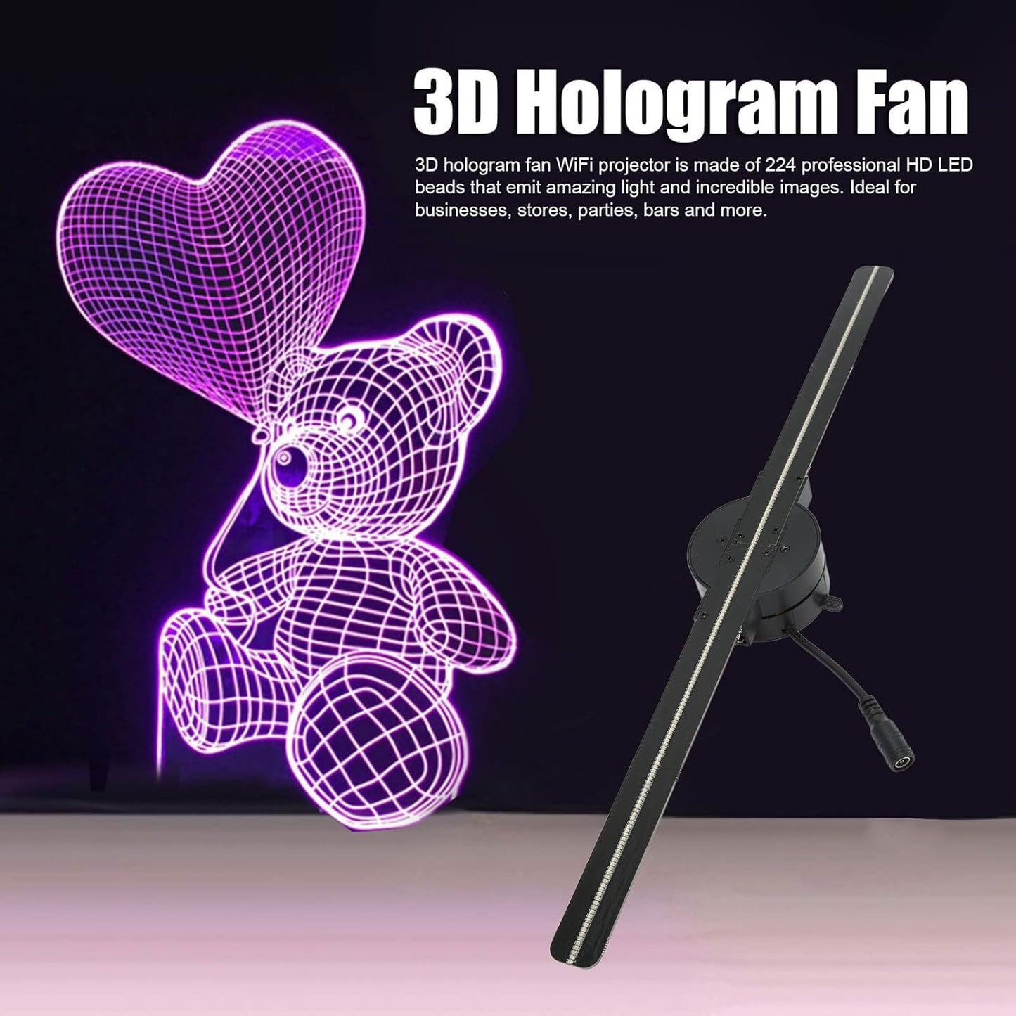 🔥Hot sale 🔥3D Hologram LED Fan Projector