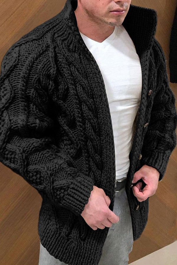 🔥49% OFF🔥Men's Stand Collar Casual Knit Cardigan