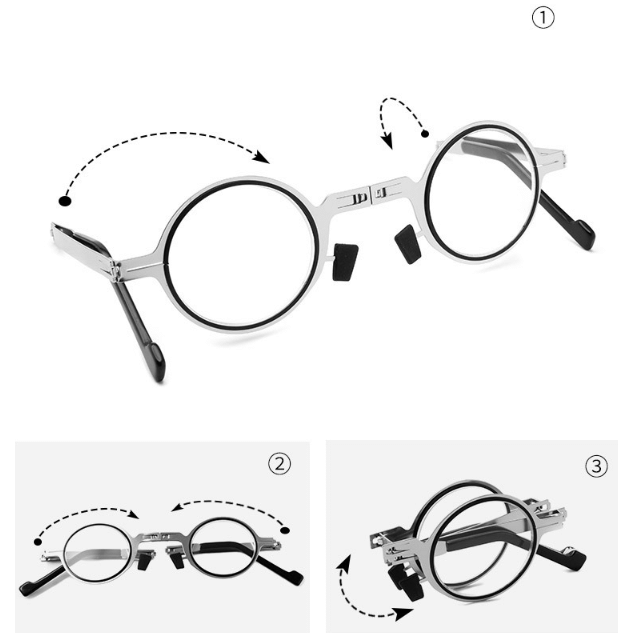 2024 Hot Sell 🔥🔥Ultra Light Titanium Material Screwless Foldable Reading Glasses