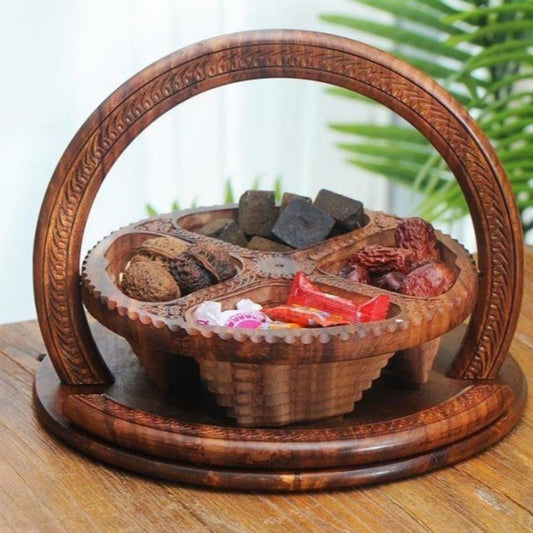 Hot Sale 49% OFF🔥-Handmade wood carving fruit plate