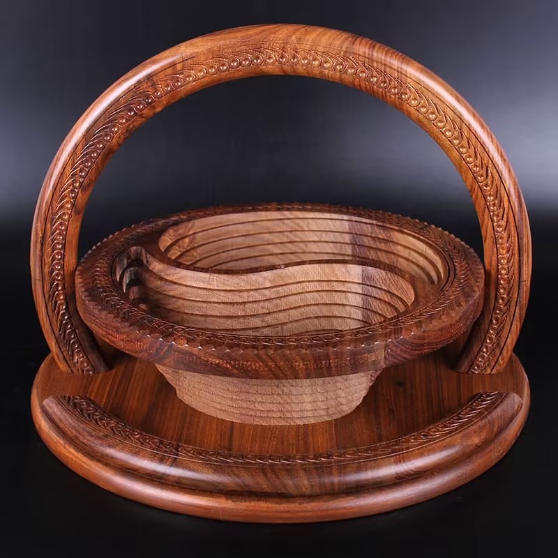 Hot Sale 49% OFF🔥-Handmade wood carving fruit plate