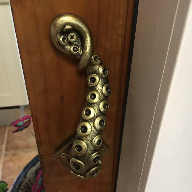 Antique octopus door knob