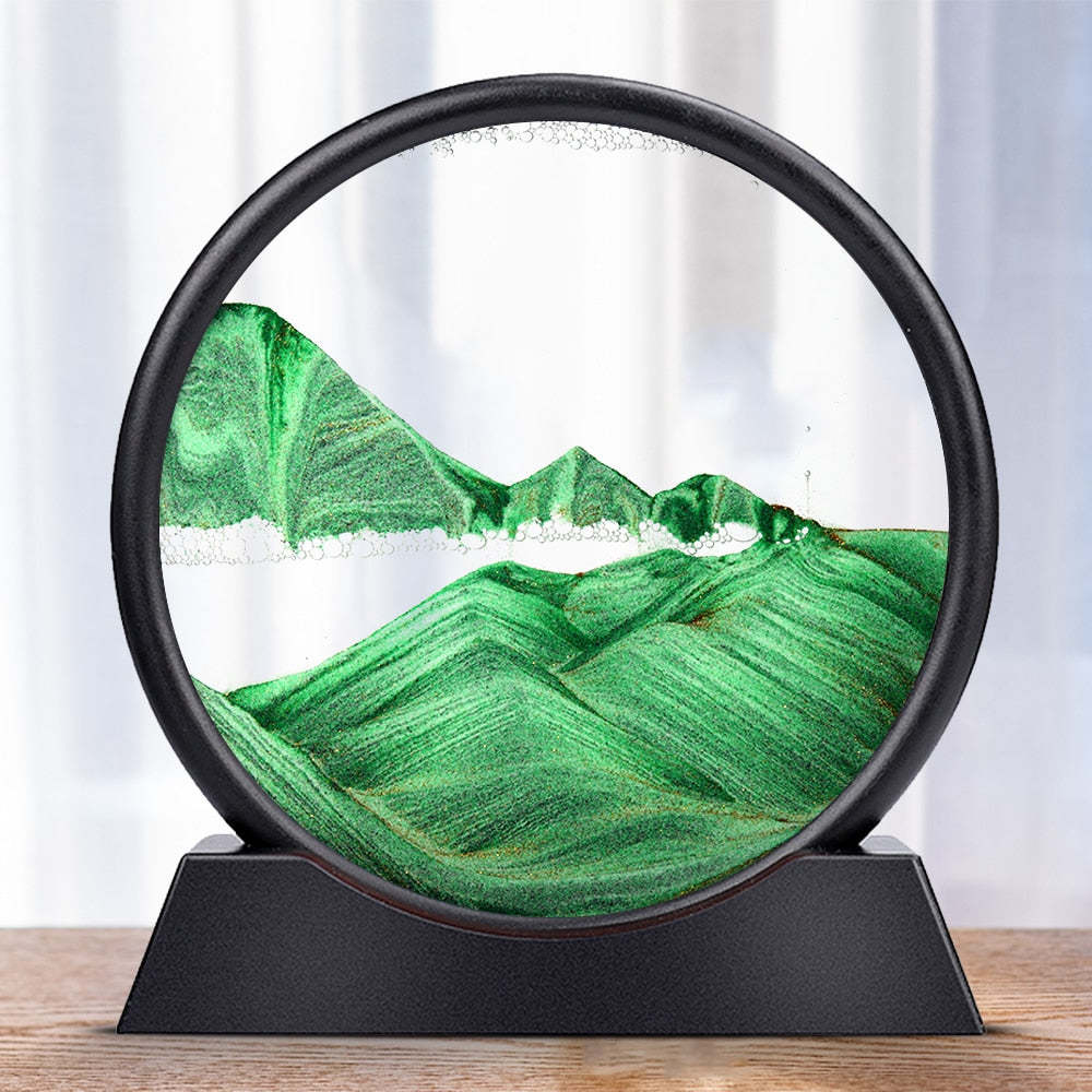 Perfect gift-3D hourglass deep sea sand scene (let your mind empty and calm down)