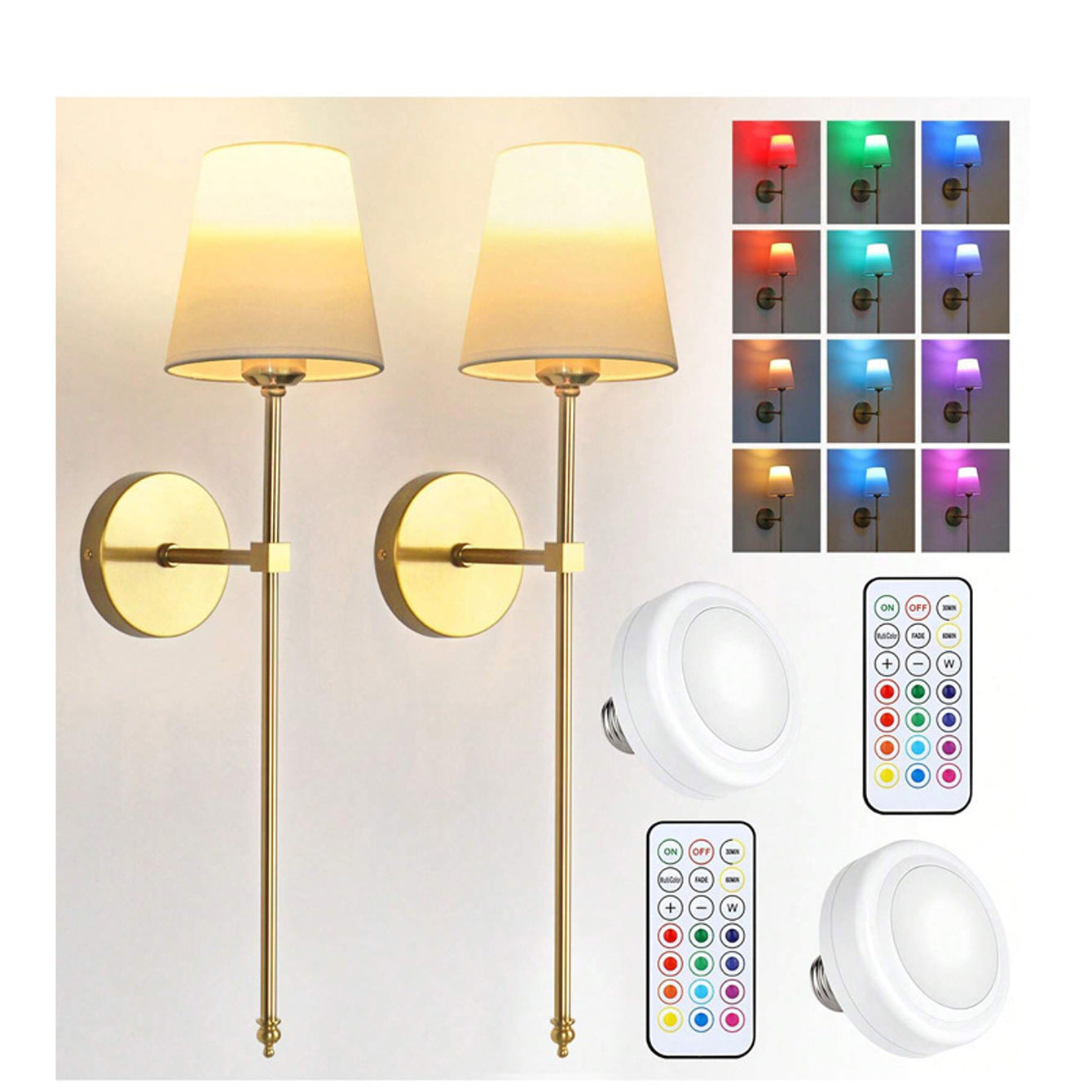 Simple modern bedroom bed wall lamp