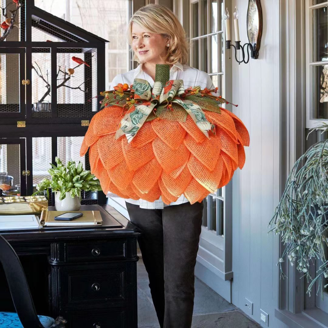 🔥60% OFF 🍁 Farmhouse Pumpkin Wreath For Front Door