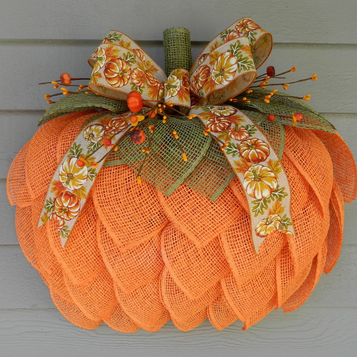 🔥60% OFF 🍁 Farmhouse Pumpkin Wreath For Front Door