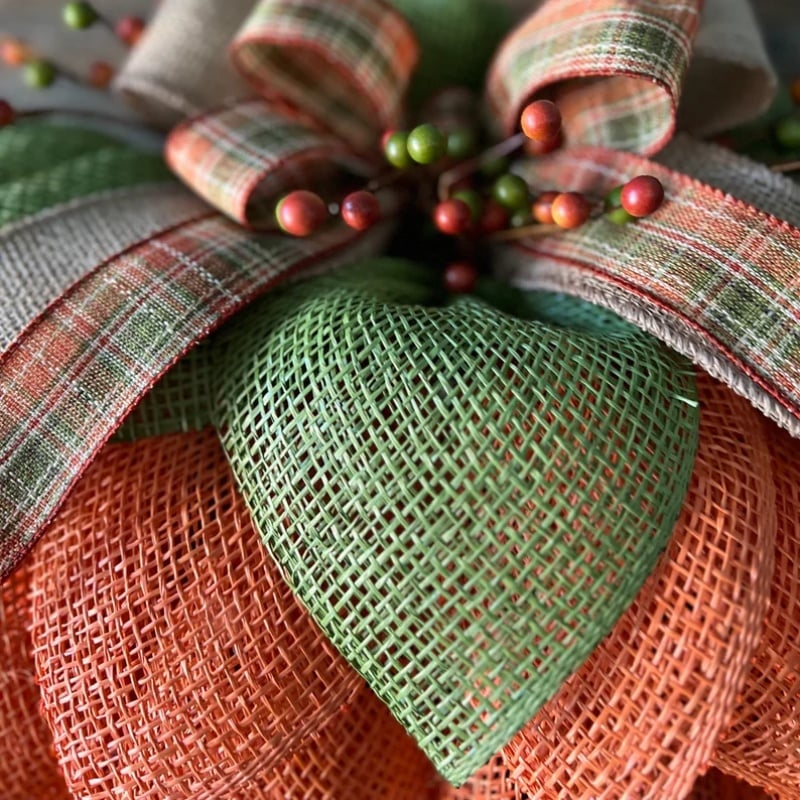 🔥60% OFF 🍁 Farmhouse Pumpkin Wreath For Front Door