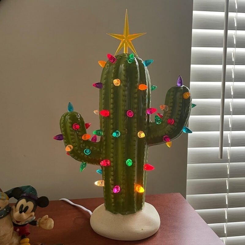 🔥Last Day Promotion 49% OFF - Handmade Vintage Luminous Cactus✨