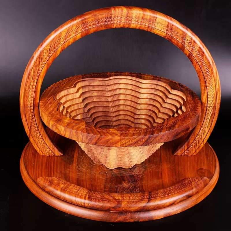 Hot Sale 49% OFF🔥-Handmade wood carving fruit plate