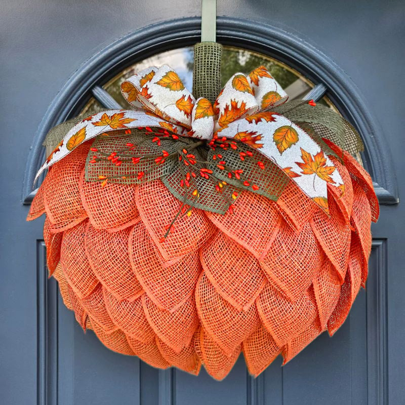 🔥60% OFF 🍁 Farmhouse Pumpkin Wreath For Front Door