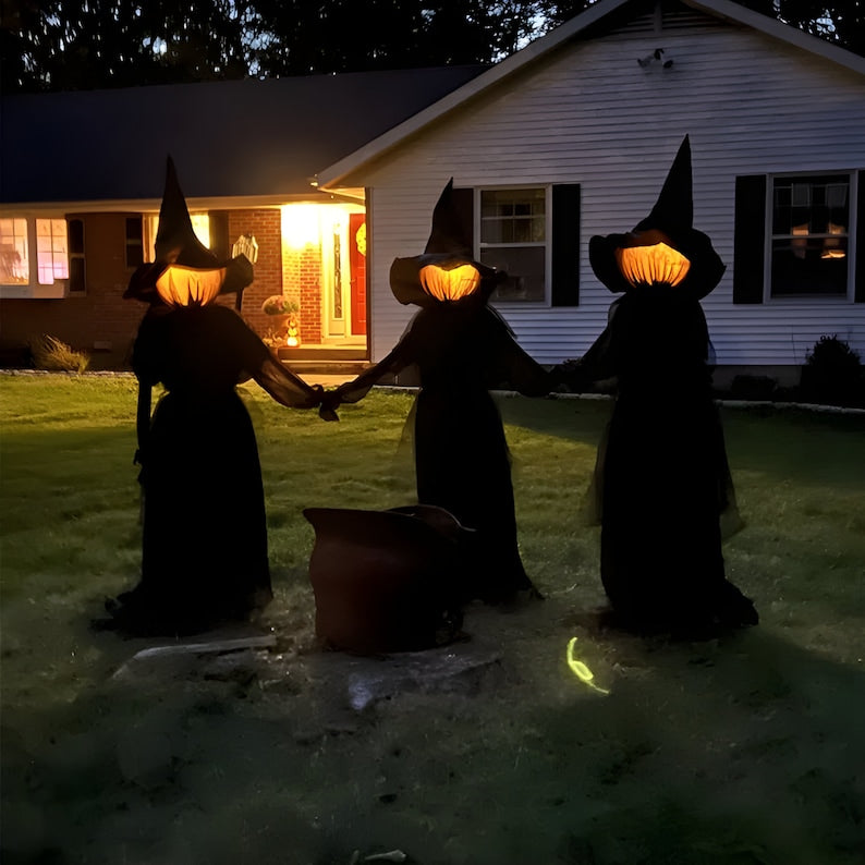 🎃Halloween's hottest items - Lighted Halloween Witch Stakes