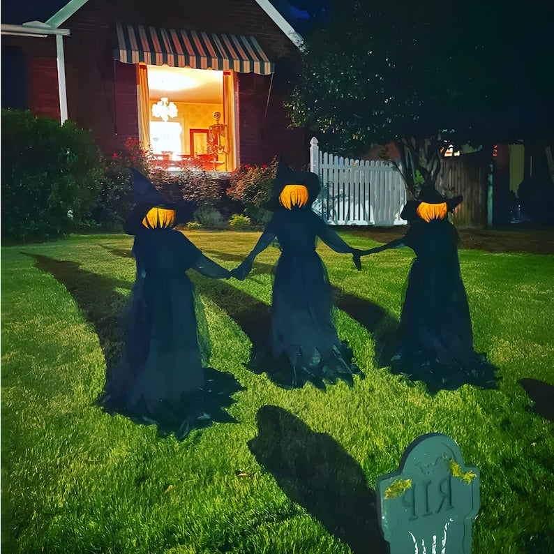 🎃Halloween's hottest items - Lighted Halloween Witch Stakes