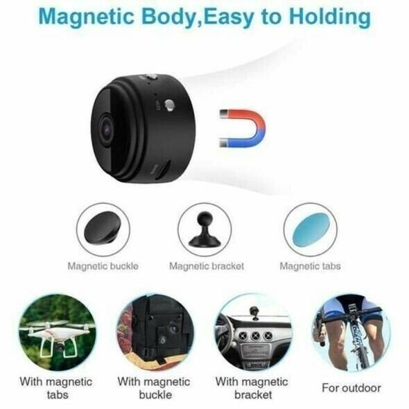 Upgraded Ai Noise Reduction Mini Wireless Camera Wide Angle Machine