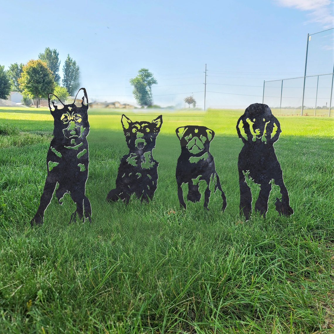 Yorkshire Terrier Metal Silhouette