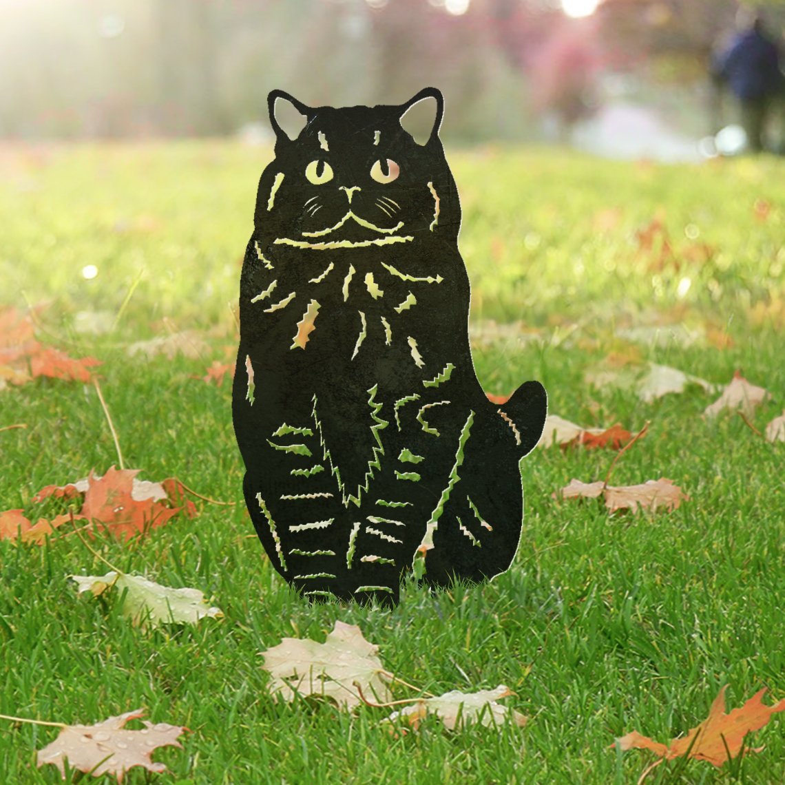 British Shorthair Cat Metal Silhouette