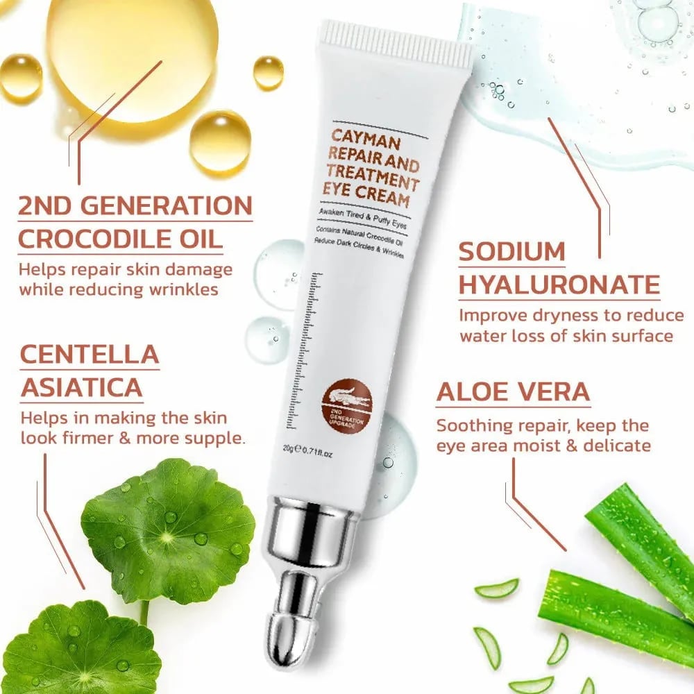 ⏰Promotion 49% OFF - Crocodile Oil Treatment & Repair Eye Cream