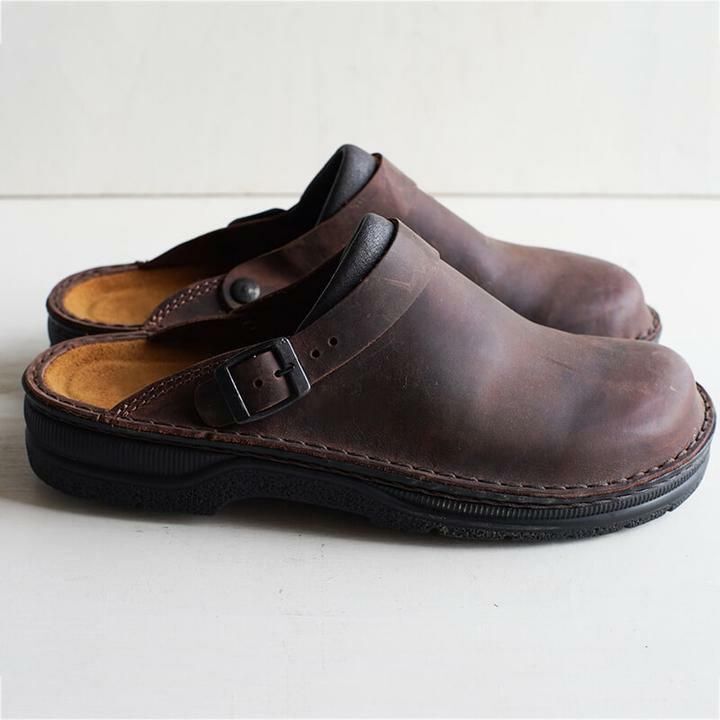 Men's Soft Leather Slippers - Proven Plantar Fasciitis, Foot and Heel Pain Relief