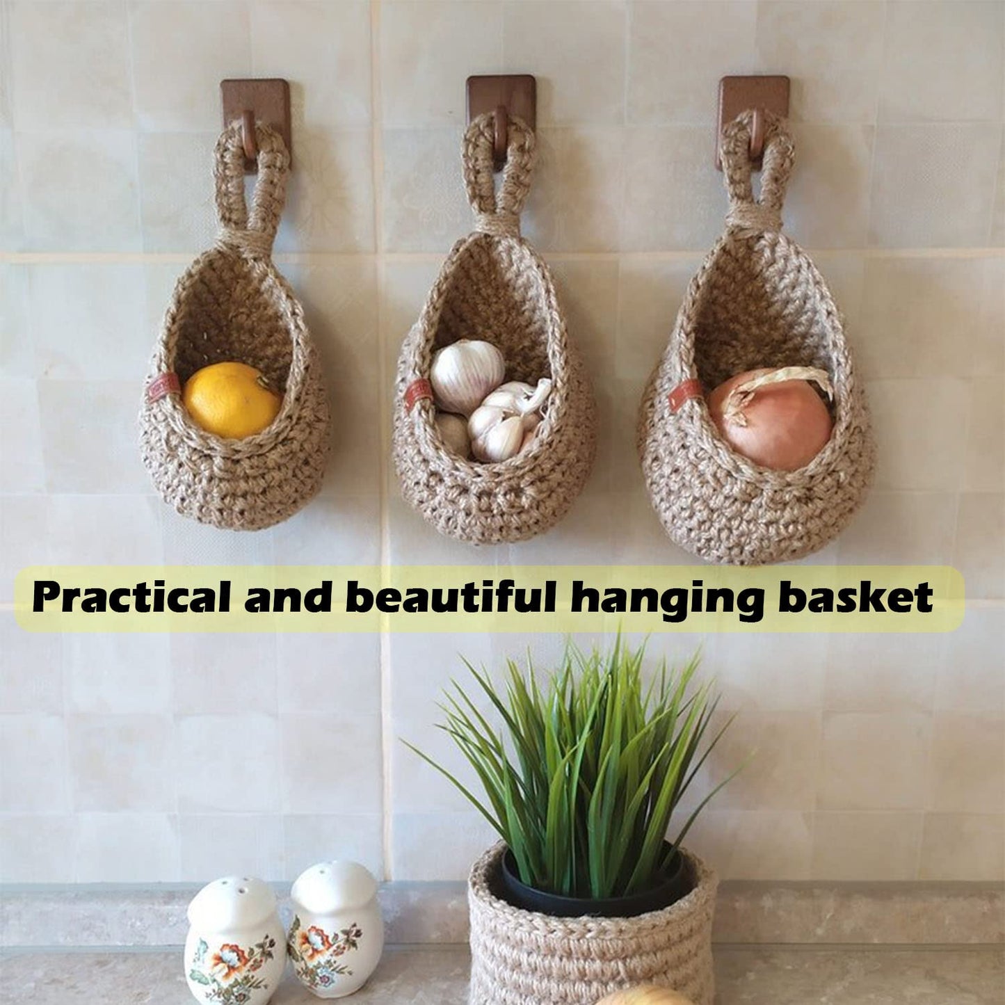 Last Day 70% Discount🔥Hanging Wall Vegetable Fruit Baskets