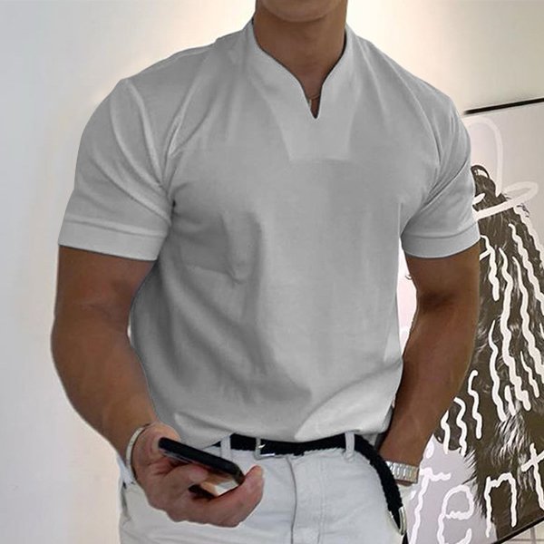 🔥2023 Men Gentlemans business Short Sleeve Fitness T Shirt
