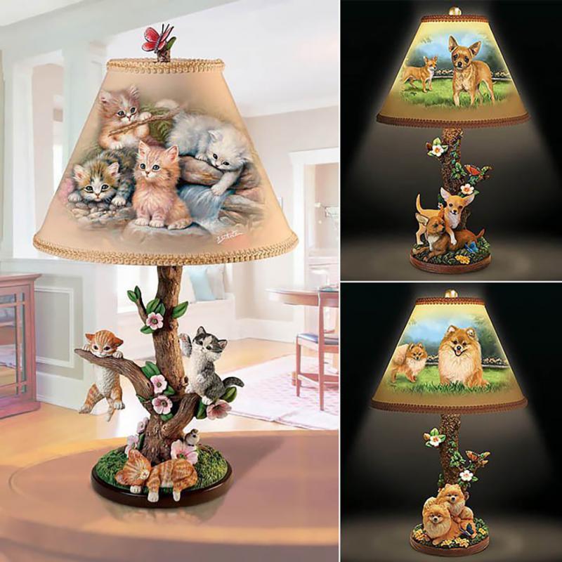 A great gift - cat and dog table lamp