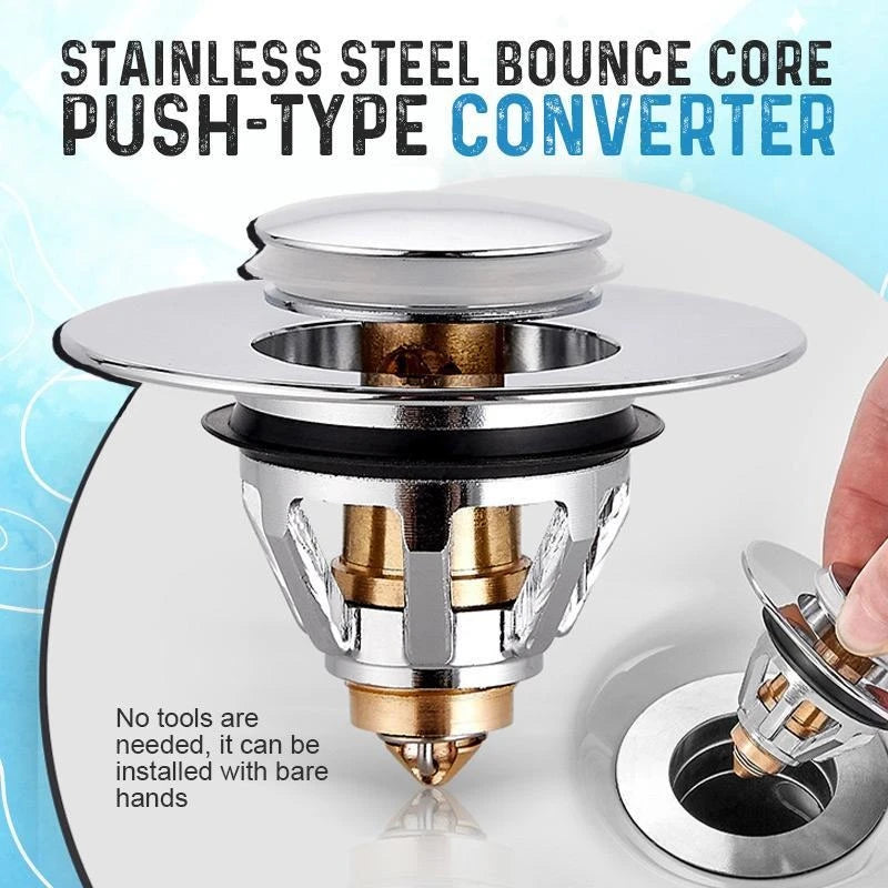 Hot Sale 50% OFF - Stainless Steel Bounce Core Push-Type Converter