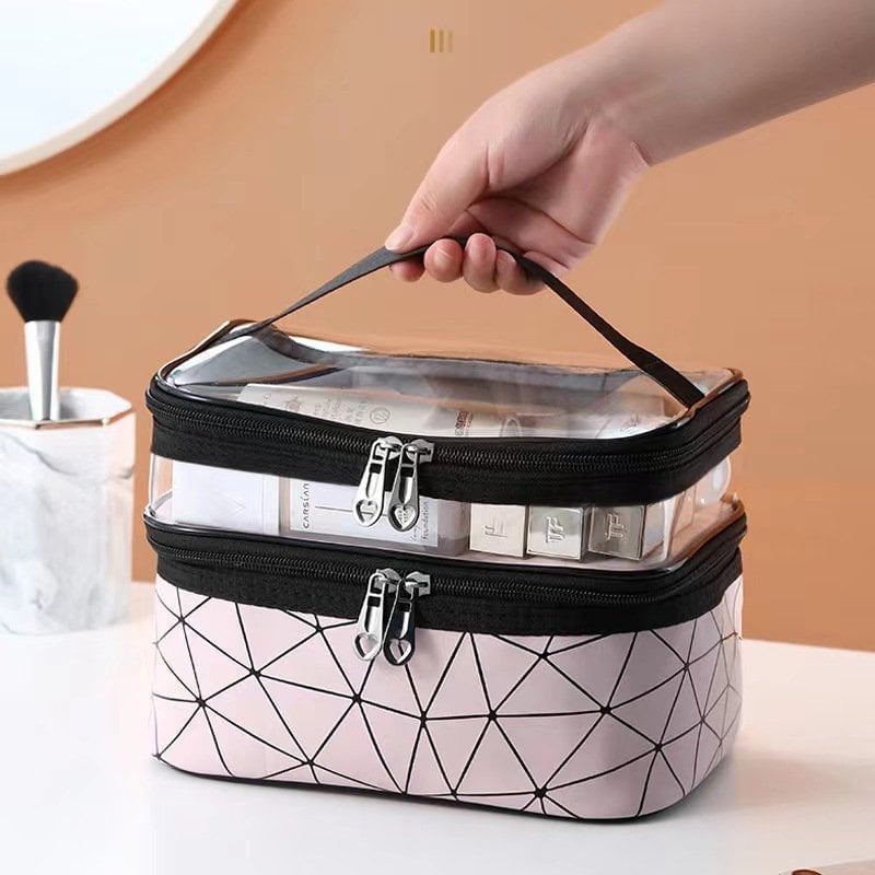 🔥 🔥Double-layer Cosmetic Bag