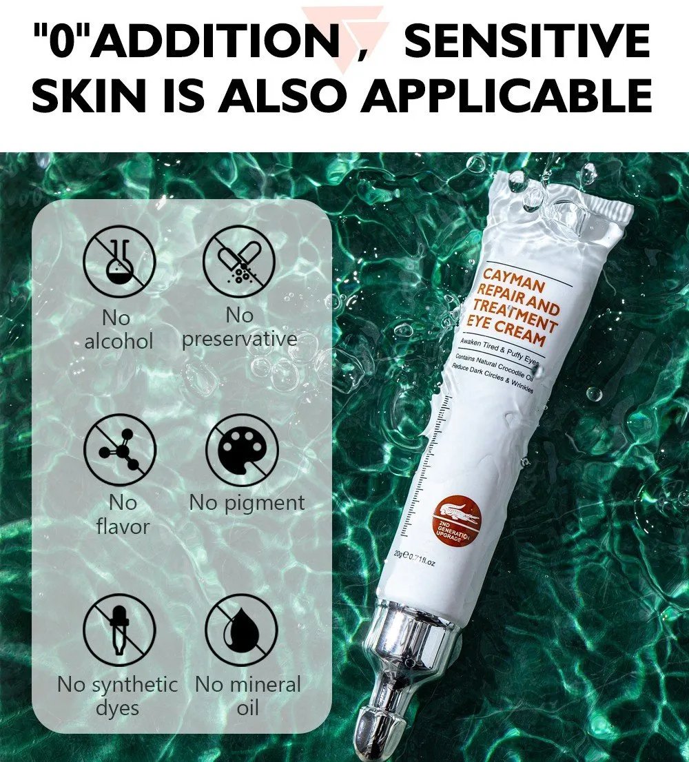 ⏰Promotion 49% OFF - Crocodile Oil Treatment & Repair Eye Cream