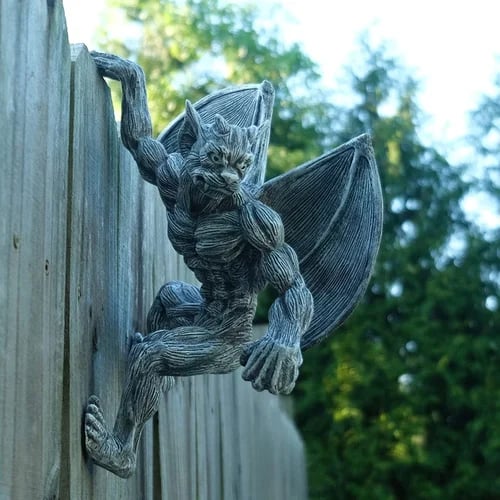 (🔥Promotion 50% OFF) - Dragon Winged Gargoyle Fence Hanger