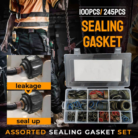 100pcs/ 245pcs Assorted Sealing Gasket Set